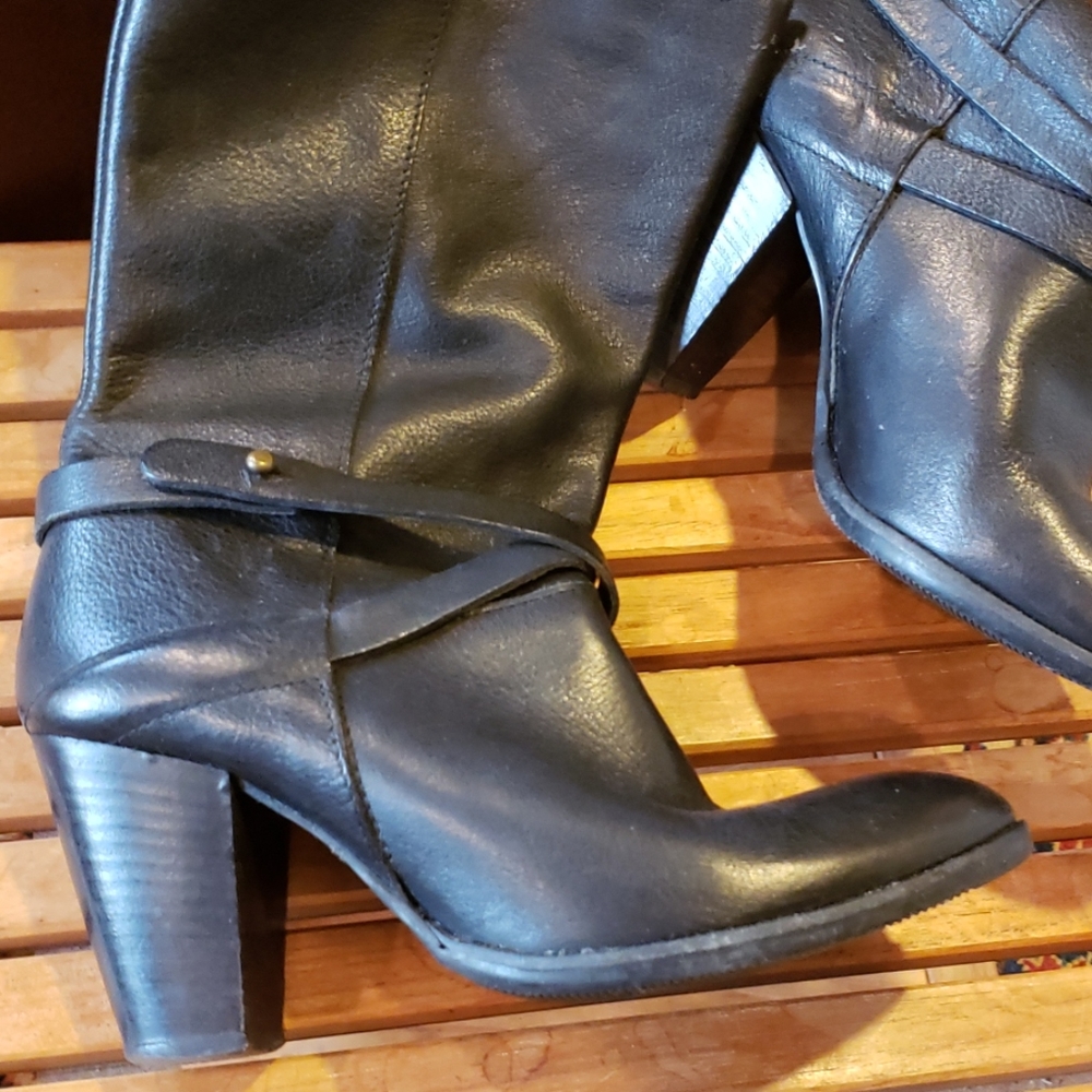 Italian Leather Black Boots